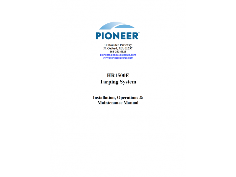 HR1500E Tarping System